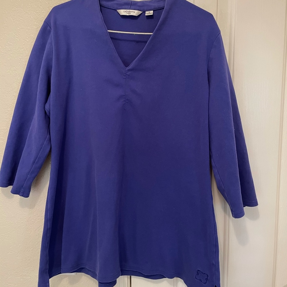 Liz Claiborne 3/4 sleep women’s top size medium